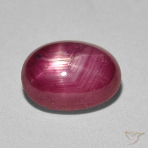 3.63ct Natural Rojo mermelada rubí estrella, Ovalada, Opaco