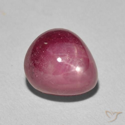rubí estrella Rojo mermelada natural de 4.29 ct, En forma de pera, Opaco