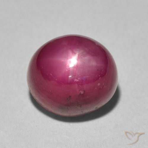 5.96ct Natural Rojo mermelada rubí estrella, Ovalada, Opaco