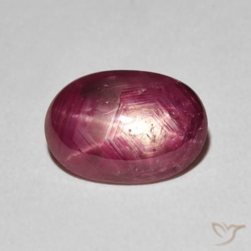 3.19ct Natural Rojo oscuro rubí estrella, Ovalada, Opaco
