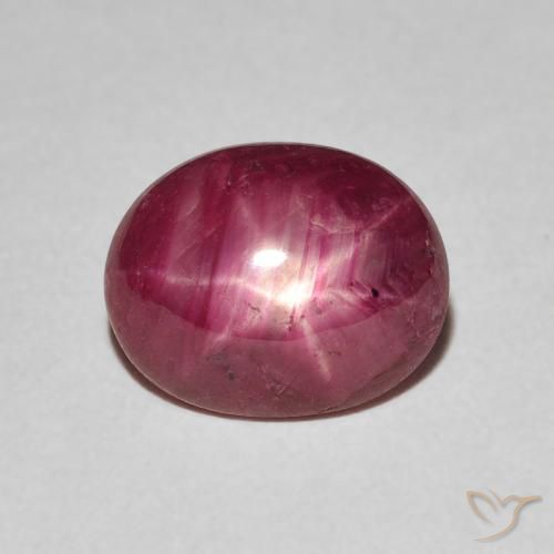 3.60ct Natural Rojo oscuro rubí estrella, Ovalada, Opaco