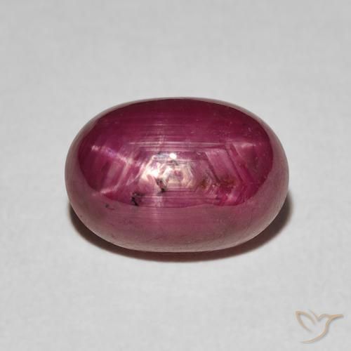 3.84ct Natural Rojo mermelada rubí estrella, Ovalada, Opaco