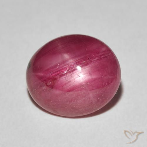 3.66ct Natural Rojo mermelada rubí estrella, Ovalada, Opaco