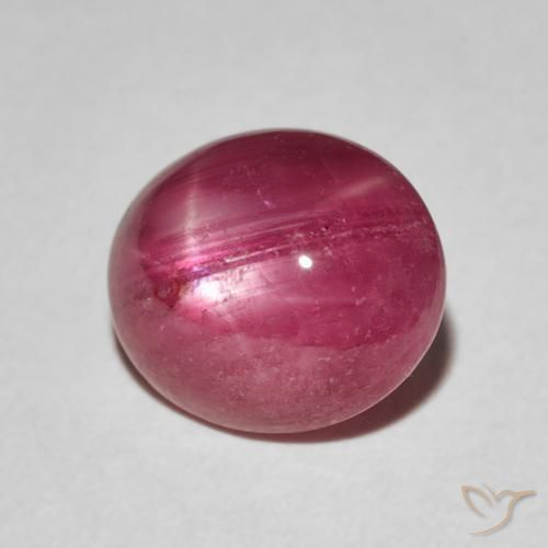 rubí estrella Rojo mermelada natural de 3.66 ct, Ovalada, Opaco