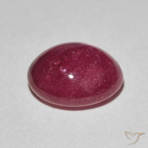 rubí estrella Rojo mermelada natural de 3.66 ct, Ovalada, Opaco