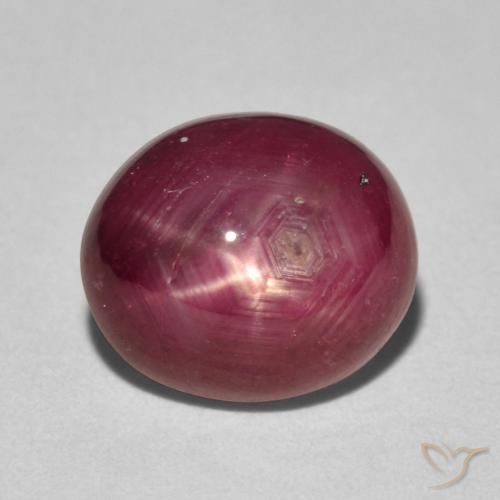 5.39ct Natural Rojo medio rubí estrella, Ovalada, Opaco