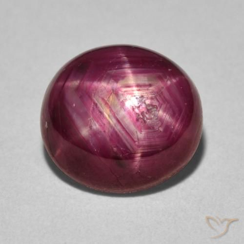 5.18ct Natural Rojo medio rubí estrella, Ovalada, Opaco