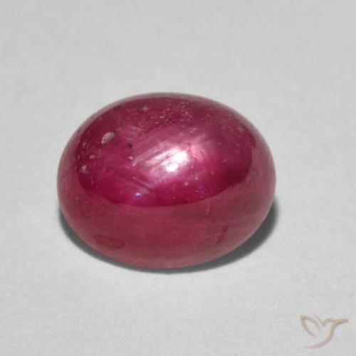 3.24ct Natural Rojo rosado rubí estrella, Ovalada, Opaco
