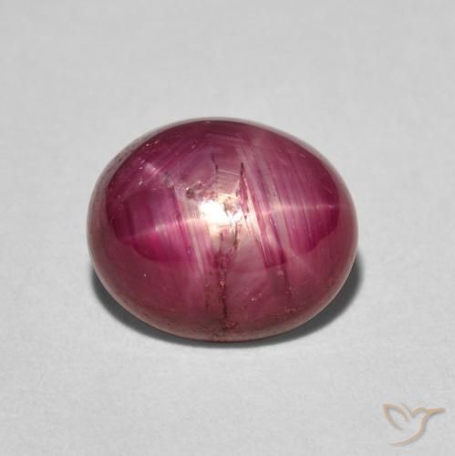 3.83ct Natural Rojo rosado rubí estrella, Ovalada, Opaco