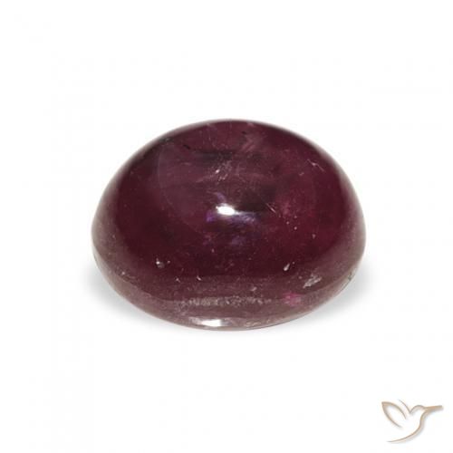 rubí estrella Púrpura medio natural de 3.21 ct, Ovalada, Opaco