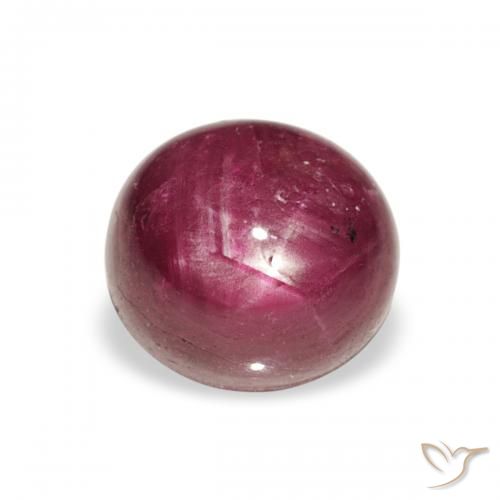 2.81ct Natural Púrpura rosado rubí estrella, Ovalada, Opaco