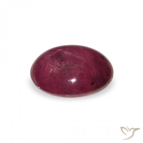 rubí estrella Medium Light-Purple natural de 2.50 ct, Ovalada, Opaco