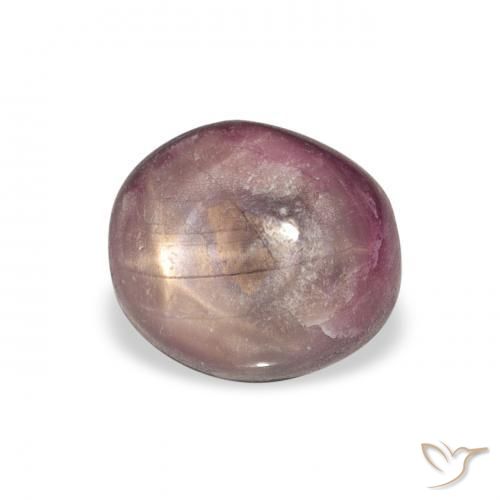 rubí estrella Medium Dark-Purple natural de 4.41 ct, Ovalada, Opaco