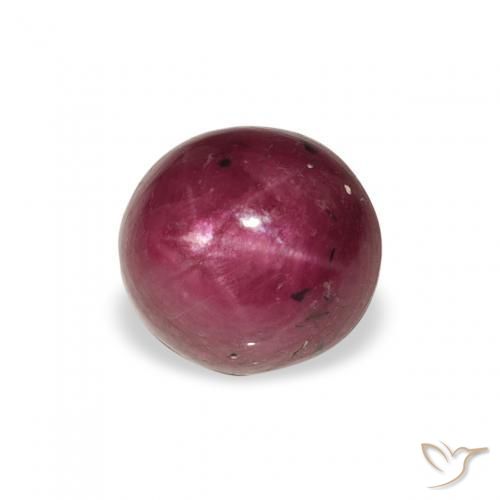 rubí estrella Rosado magenta natural de 3.15 ct, Ovalada, Opaco