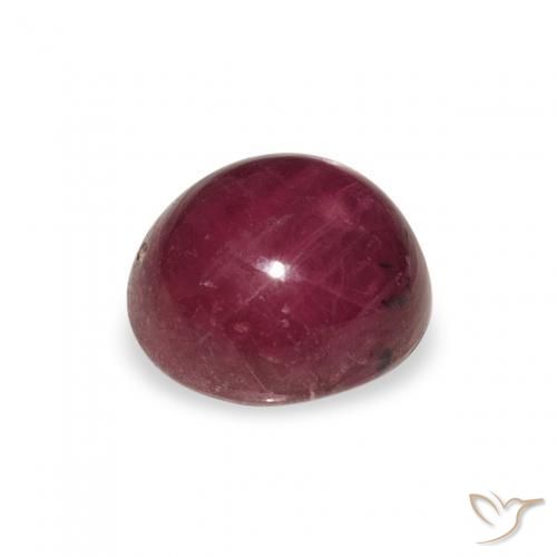 rubí estrella Rosado magenta natural de 3.15 ct, Ovalada, Opaco