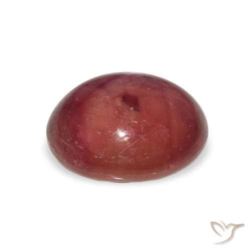 rubí estrella Medium Light-Purple natural de 8.14 ct, Ovalada, Opaco