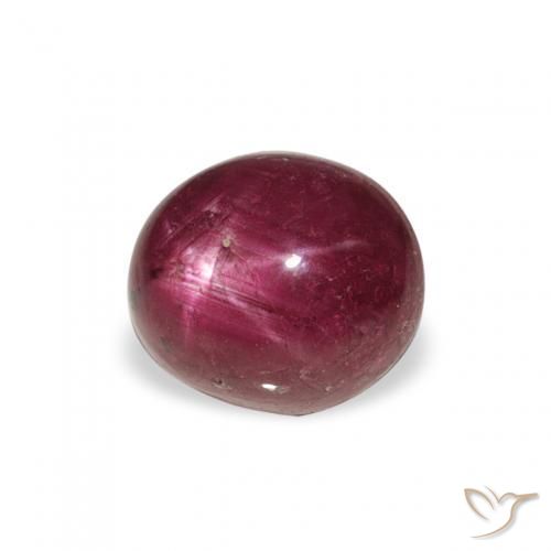 rubí estrella Magenta intenso natural de 3.22 ct, Ovalada, Opaco