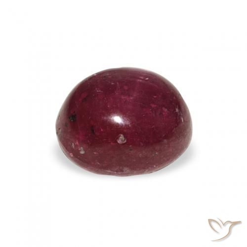 rubí estrella Magenta intenso natural de 3.22 ct, Ovalada, Opaco