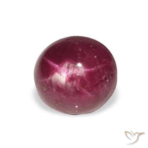 rubí estrella Magenta intenso natural de 4.52 ct, Ovalada, Opaco
