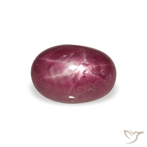 2.87ct Natural Medium Light-Purple rubí estrella, Ovalada, Opaco