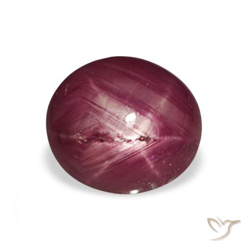 3.25ct Natural Rojo vino rubí estrella, Ovalada, Opaco