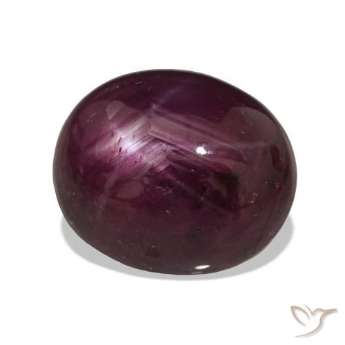 rubí estrella Rojo frambuesa natural de 6.90 ct, Ovalada, Opaco
