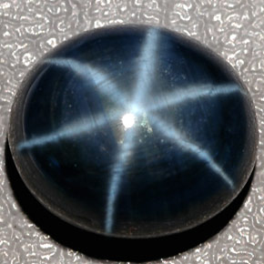 Zafiro estrella azul natural de 12,43 ct, corte óvalo, translúcido