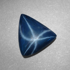 Zafiro estrella Azul natural de 5.57 ct, Trillón, Opaco
