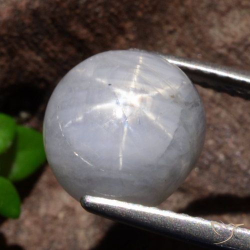 5.35ct Natural Verde claro Zafiro estrella, Ovalada, Opaco