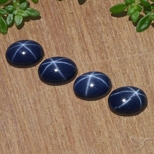 4.52ctw Natural Azul crepúsculo Zafiro estrella, Ovalada, Opaco