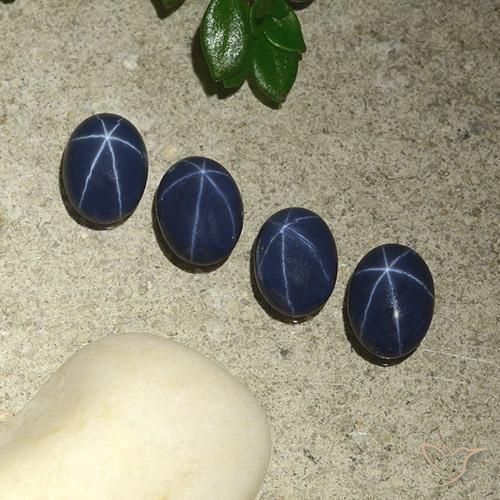 3.56ctw Natural Azul marino intenso Zafiro estrella, Ovalada, Opaco