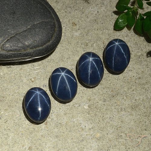 4.54ctw Natural Azul marino intenso Zafiro estrella, Ovalada, Opaco