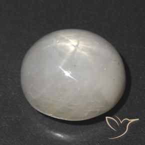 Zafiro estrella Gris muy claro natural de 5.52 ct, Ovalada, Opaco