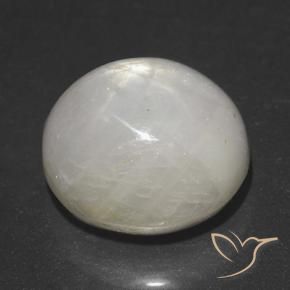Zafiro estrella Gris muy claro natural de 5.52 ct, Ovalada, Opaco