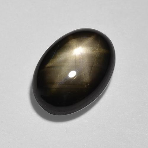 Zafiro estrella Negro natural de 1.80 ct, Corte Óvalo, Opaco