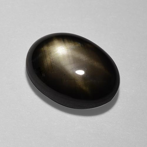 Zafiro estrella Negro natural de 1.80 ct, Corte Óvalo, Opaco