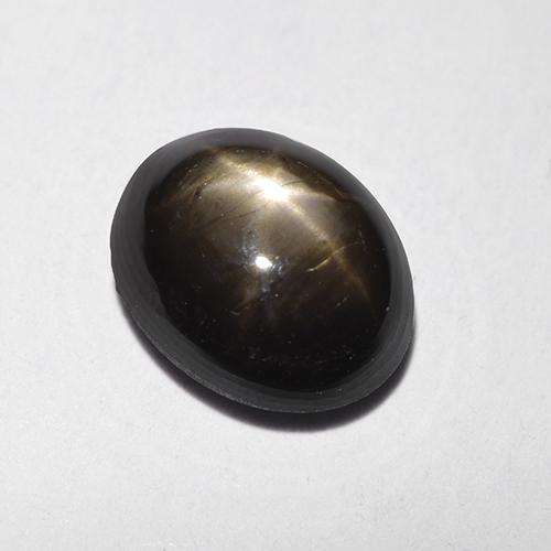 Zafiro estrella Negro natural de 1.84 ct, Corte Óvalo, Opaco
