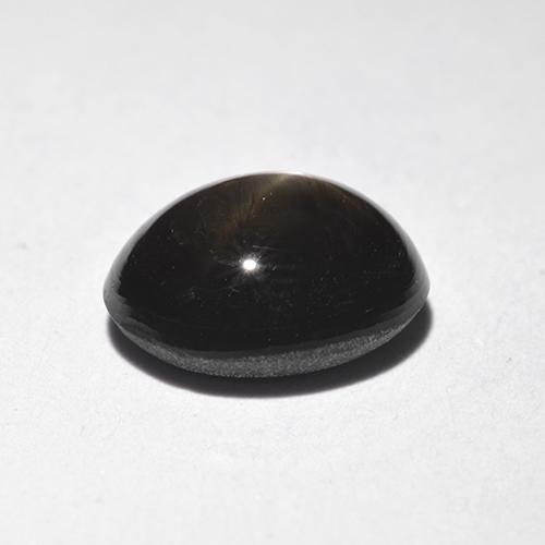 Zafiro estrella Negro natural de 1.84 ct, Corte Óvalo, Opaco