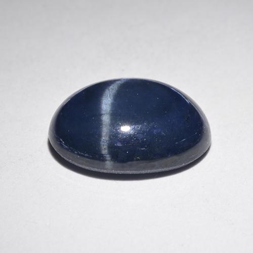 Zafiro estrella Azul real natural de 3.89 ct, Corte Óvalo, Translúcido