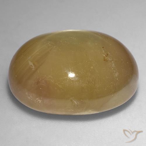 Zafiro estrella Dorado anaranjado natural de 36.42 ct, Ovalada, Opaco