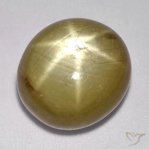 22.13ct Natural Dorado anaranjado Zafiro estrella, Ovalada, Opaco