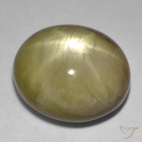 48.29ct Natural Amarillo terroso Zafiro estrella, Ovalada, Opaco