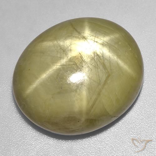 46.06ct Natural Amarillo dorado Zafiro estrella, Ovalada, Opaco