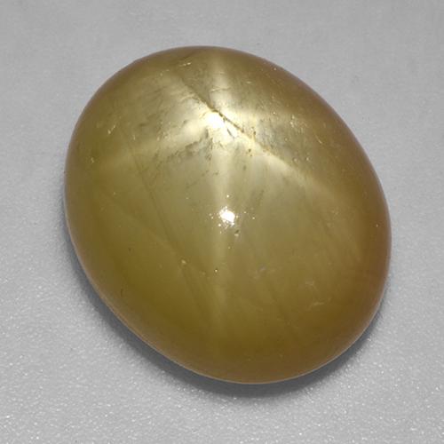 Zafiro estrella Dorado anaranjado natural de 16.50 ct, Corte Óvalo, Opaco