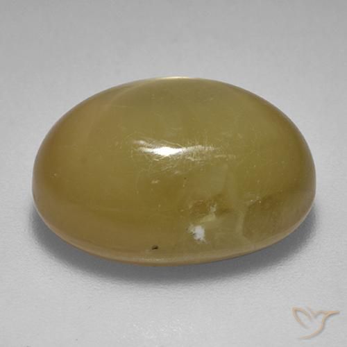 Zafiro estrella Dorado anaranjado natural de 17.86 ct, Ovalada, Opaco
