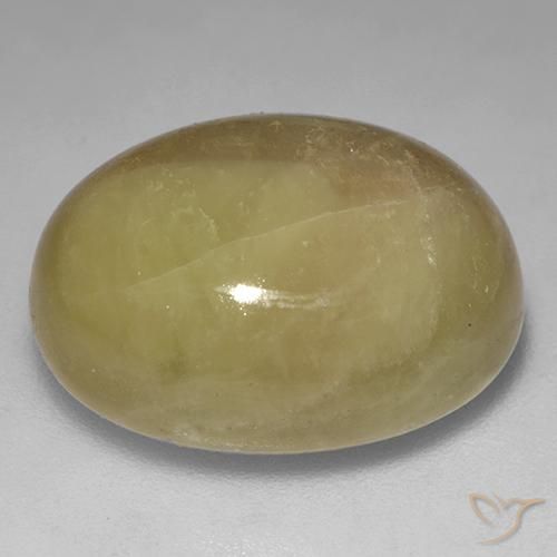 Zafiro estrella Dorado anaranjado natural de 21.47 ct, Ovalada, Opaco
