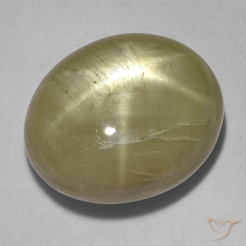 Zafiro estrella Amarillo dorado natural de 30.01 ct, Ovalada, Opaco