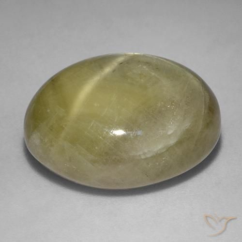 Zafiro estrella Amarillo dorado natural de 26.69 ct, Ovalada, Opaco