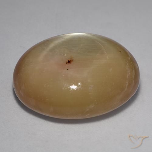 Zafiro estrella Dorado anaranjado natural de 36.43 ct, Ovalada, Opaco