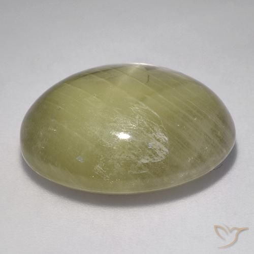 Zafiro estrella Amarillo neutral natural de 23.11 ct, Ovalada, Opaco